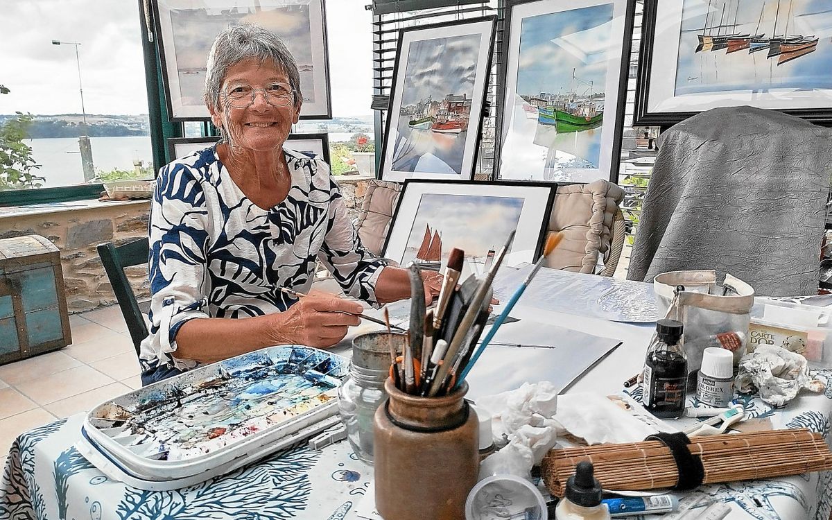 « C’est important pour moi de peindre chaque jour » : à Paimpol, Isabelle Riaublanc est une passionnée de l’aquarelle