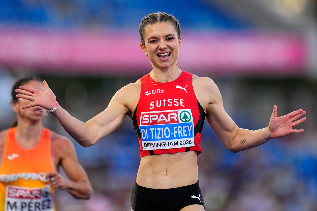 Géraldine Di Tizio-Frey se frottera à la crème de la crème sur 100m. [keystone-sda.ch - Petr David Josek]