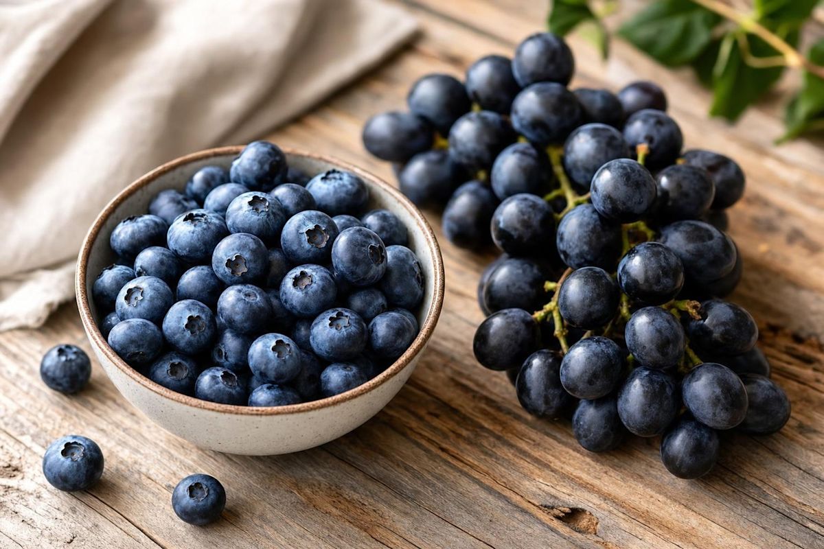 Myrtilles ou raisin noir : lequel est le plus nutritif et comment bien les consommer ?