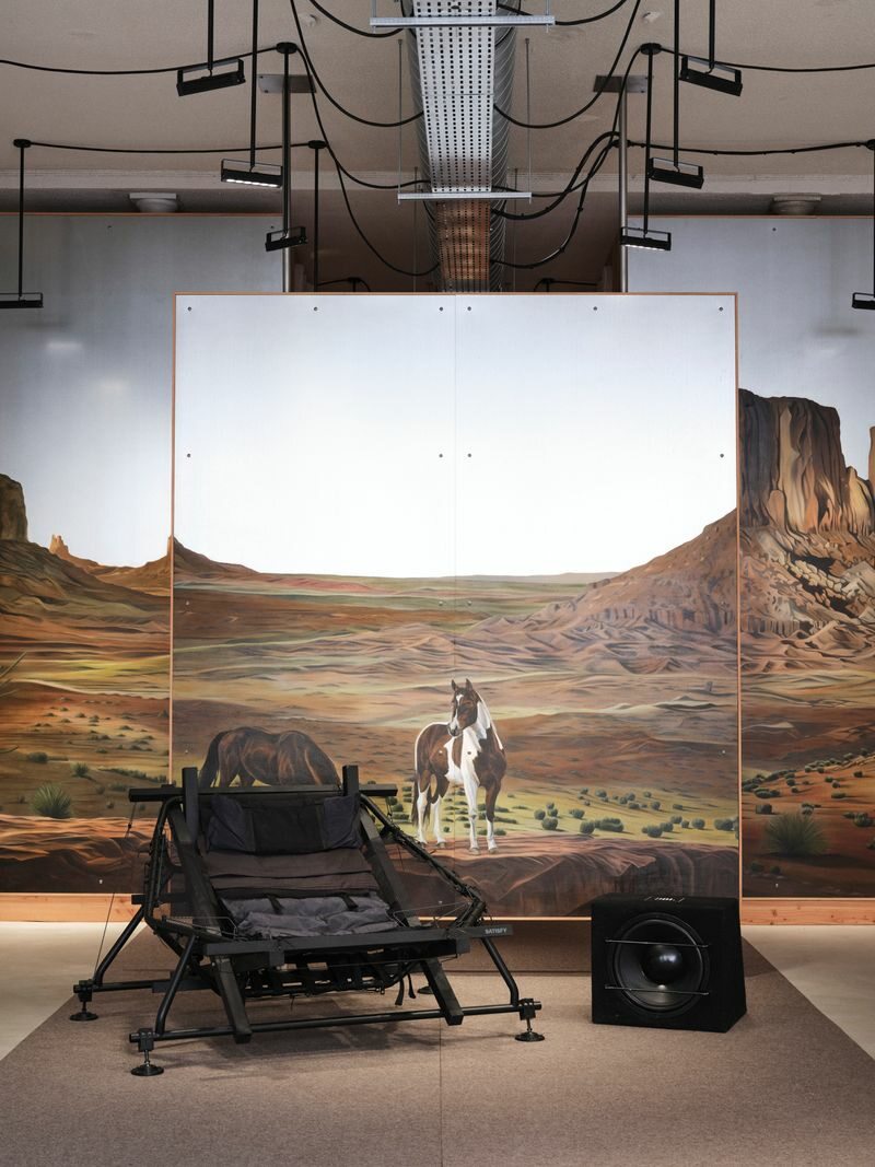 Intérieur des boutiques Satisfy