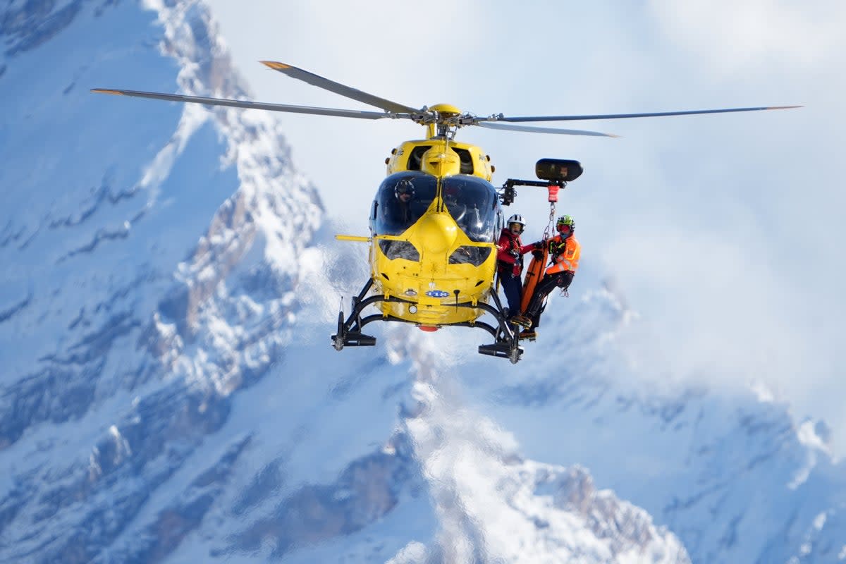 An Alpine Rescue Corps helicopter (AP)