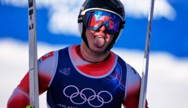 Swiss ski racer Franjo von Allmen wins super-G for 3rd Olympic gold at Milan Cortina Games