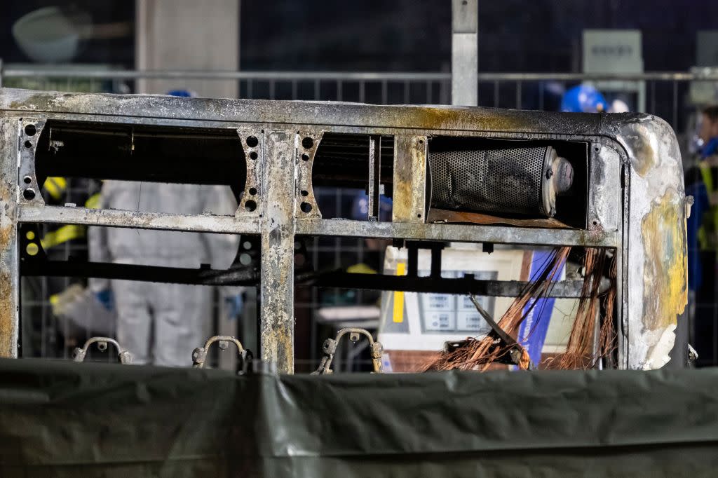 Police suspect the fire, which injured 5 others, was started deliberately. ALESSANDRO DELLA VALLE/EPA/Shutterstock