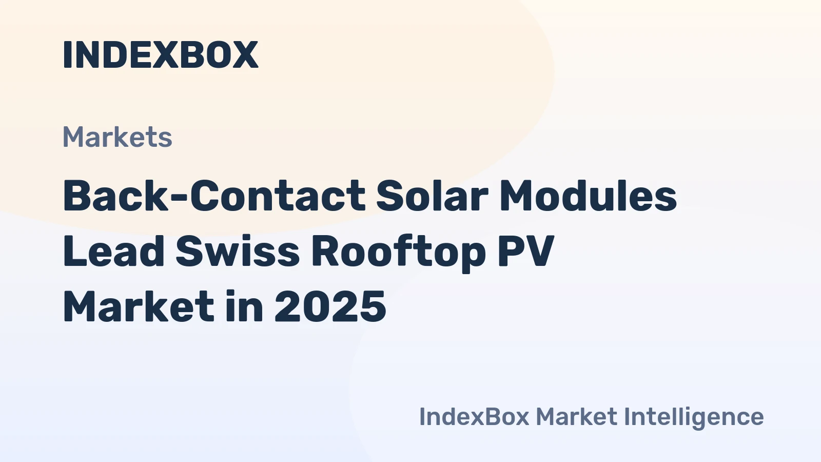 Swiss Solar Market 2025: Back-Contact Modules Dominate, Storage Grows - News and Statistics