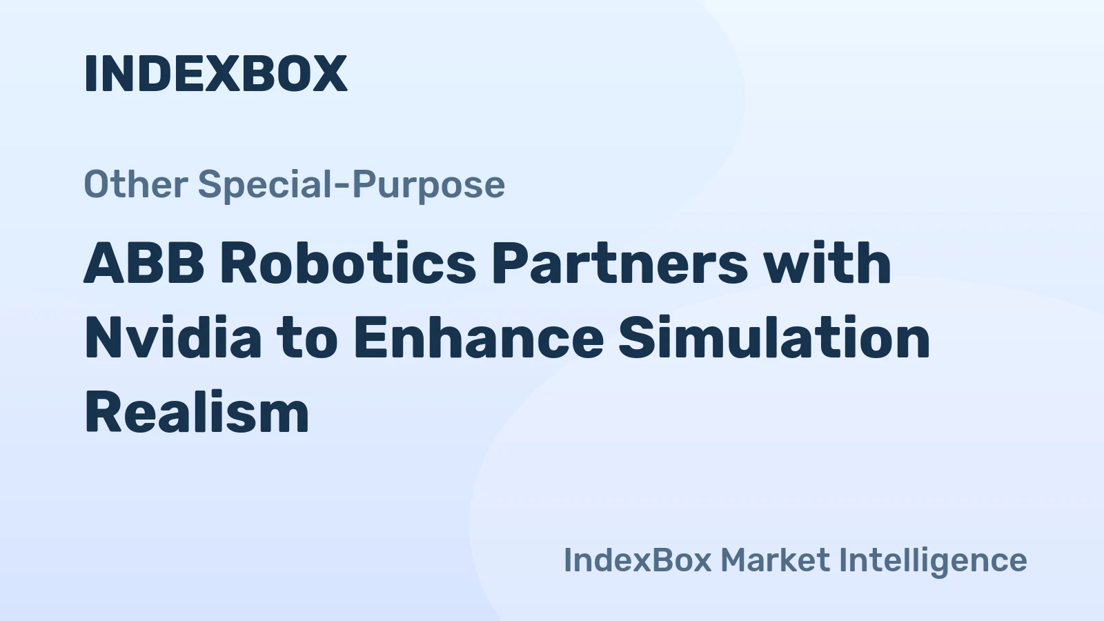ABB Robotics & Nvidia Partnership for Realistic Industrial Simulations - News and Statistics
