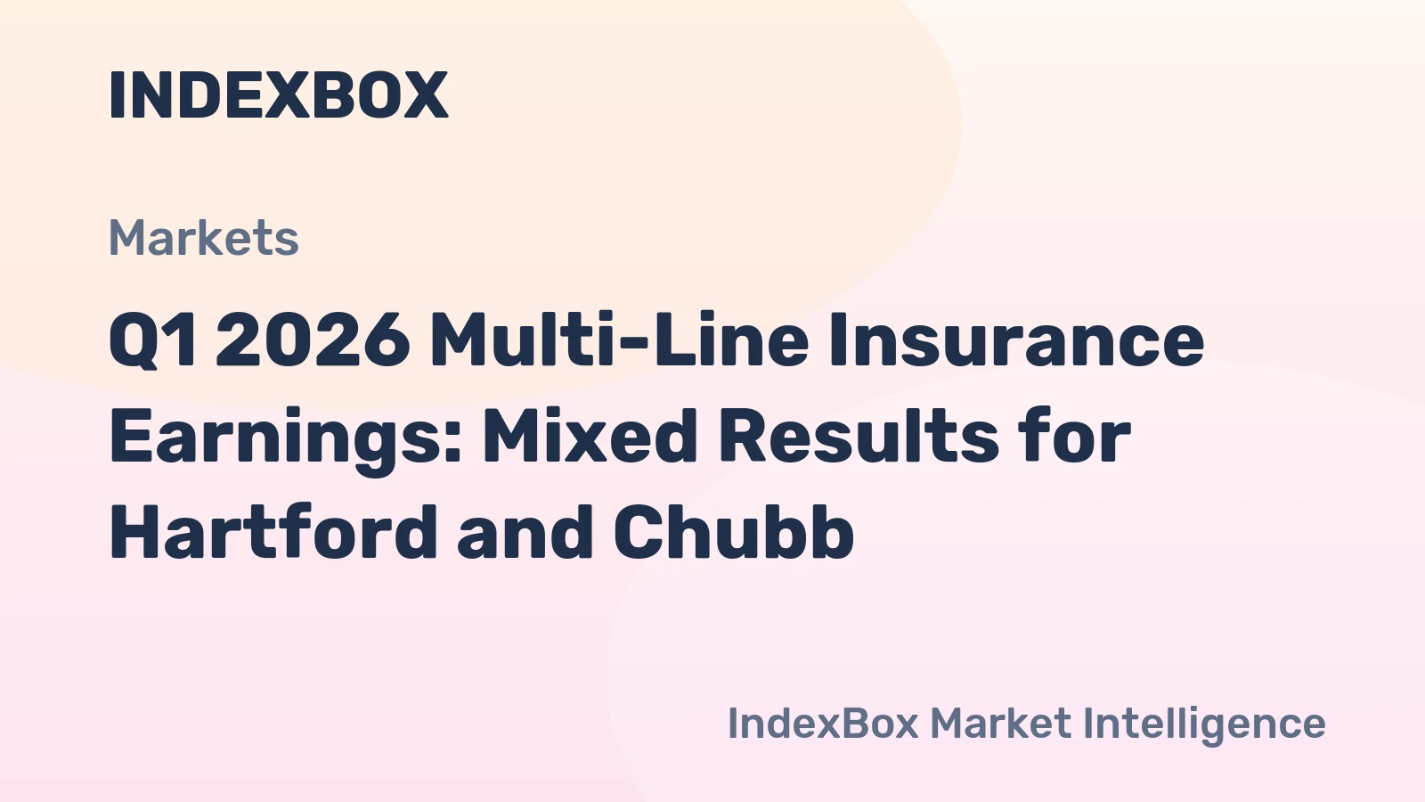 Multi-Line Insurance Stocks: Q1 2026 Earnings Analysis - Hartford and Chubb Performance - News and Statistics