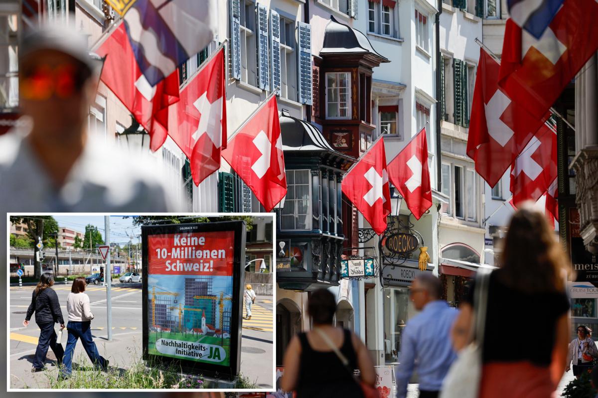 Switzerland moves to cap population at 10 million