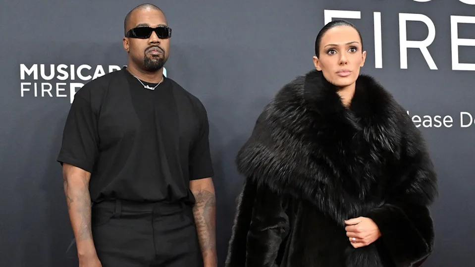 (L-R) Kanye West and Bianca Censori.