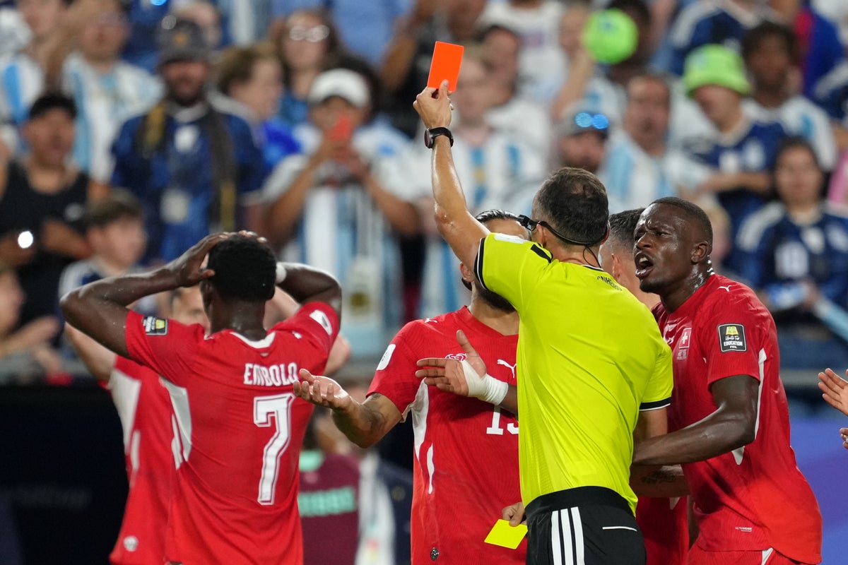 Why was Breel Embolo send off for Switzerland after stunning VAR decision in World Cup quarter-final?