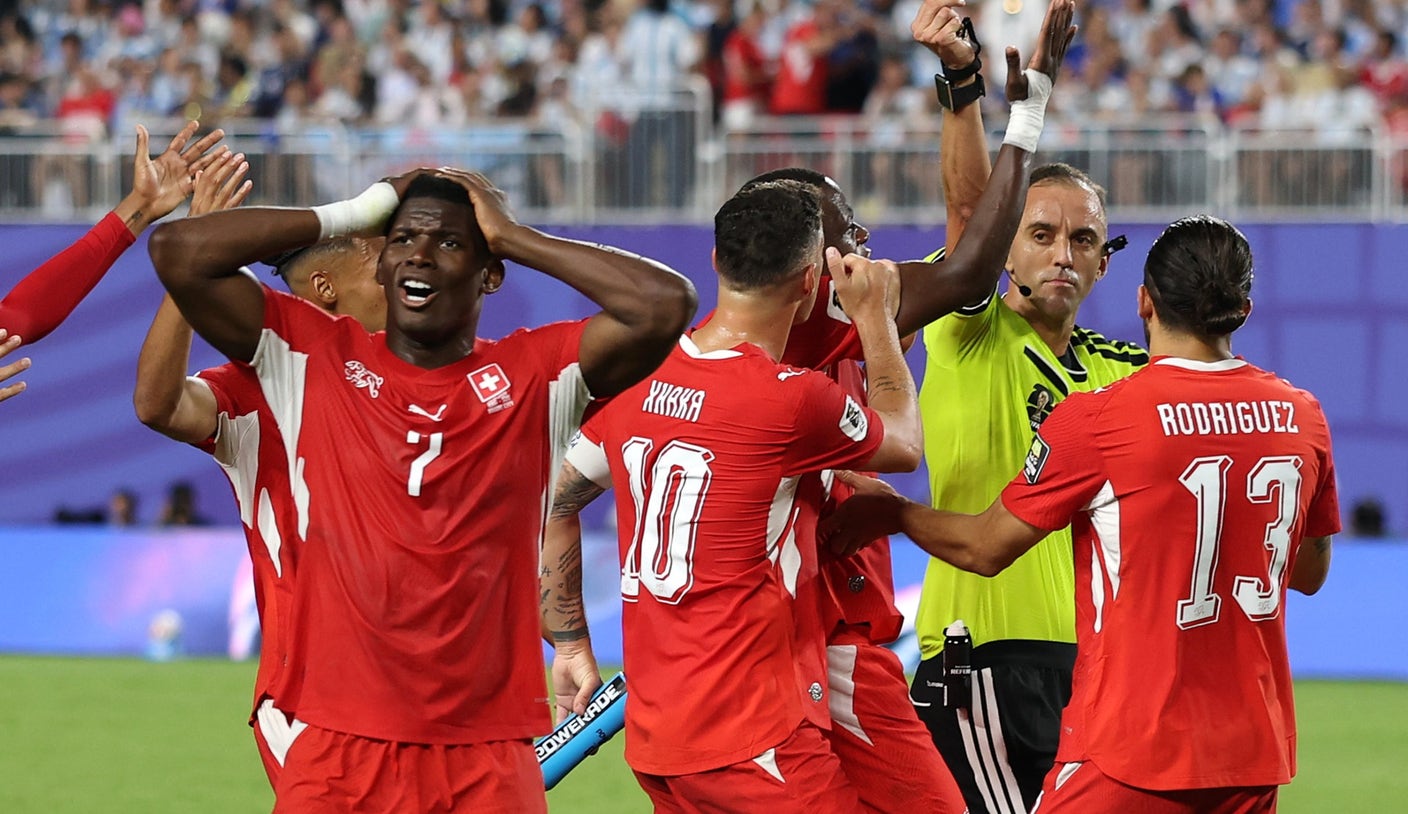 Switzerland's Breel Embolo Receives Red Card For Diving Against Argentina