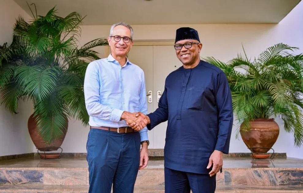 Peter Obi meets Swiss envoy, seeks stronger partnership