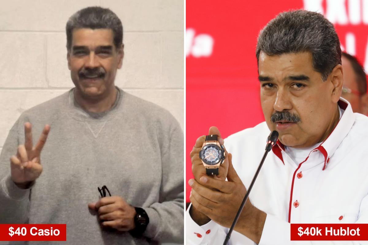 Venezuelan dictator Nicolas Maduro trades in $40K Swiss watch for $40 Casio in new jail pic