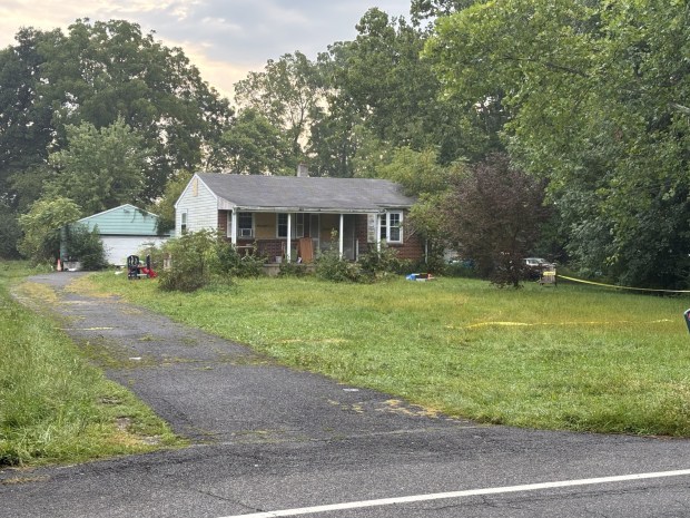 A house in the 2700 block of Leizsczs Bridge Road in Bern Township home is uninhabitable after a fire on Aug. 29, 2026. (STEVEN HENSHAW - READING EAGLE)