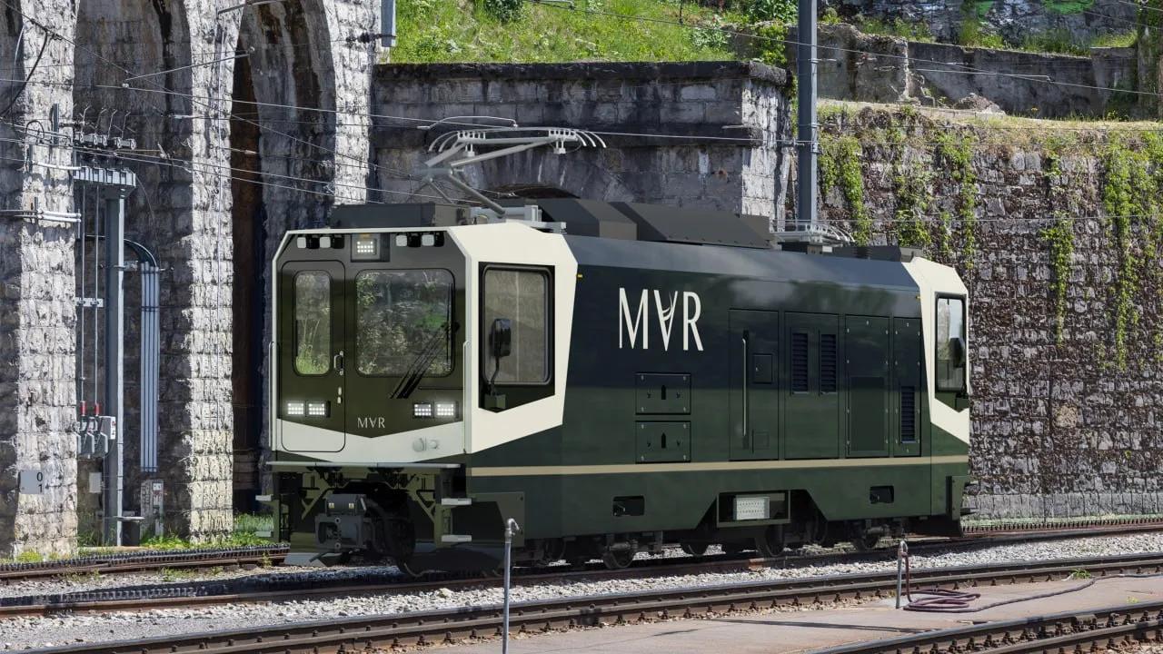 Render of the future Stadler hybrid rack locomotive for the MVR rack railway in Switzerland