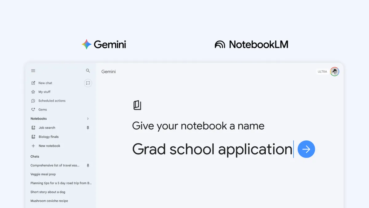Gemini a NotebookLM se více přibližují, budoucí konec experimentu se možná blíží