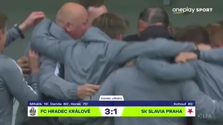 SESTŘIH: Hradec - Slavia 3:1. Euforie na východě Čech! Votroci jsou v pohárech