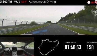 Nejrychlejší SUV z Nürburgringu se vrátilo. Xiaomi YU7 GT tentokrát řidiče nepotřebovalo