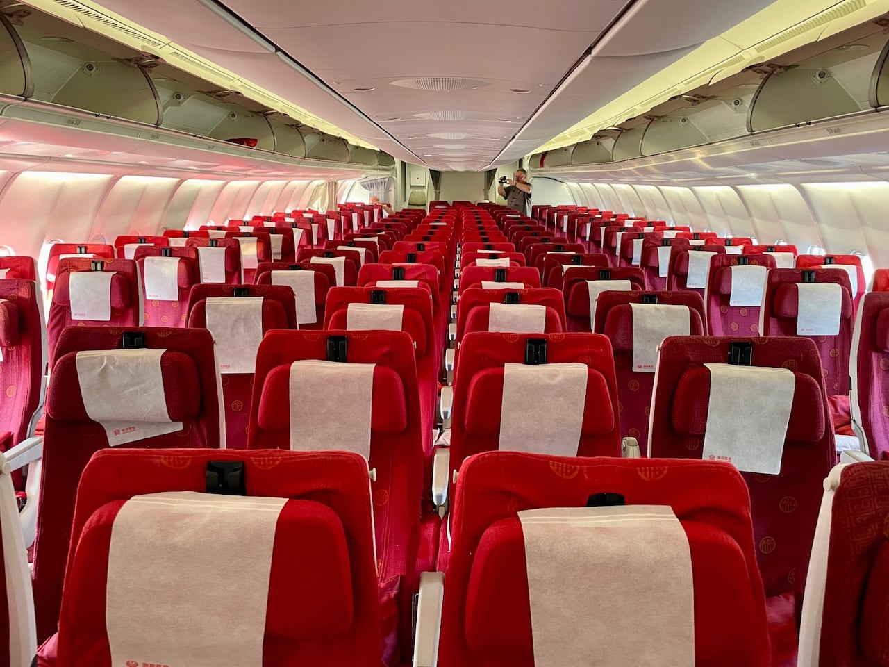 Na palubě Airbusu A330 Hainan Airlines. Foto: Vojtěch Očadlý / Zdopravy.cz