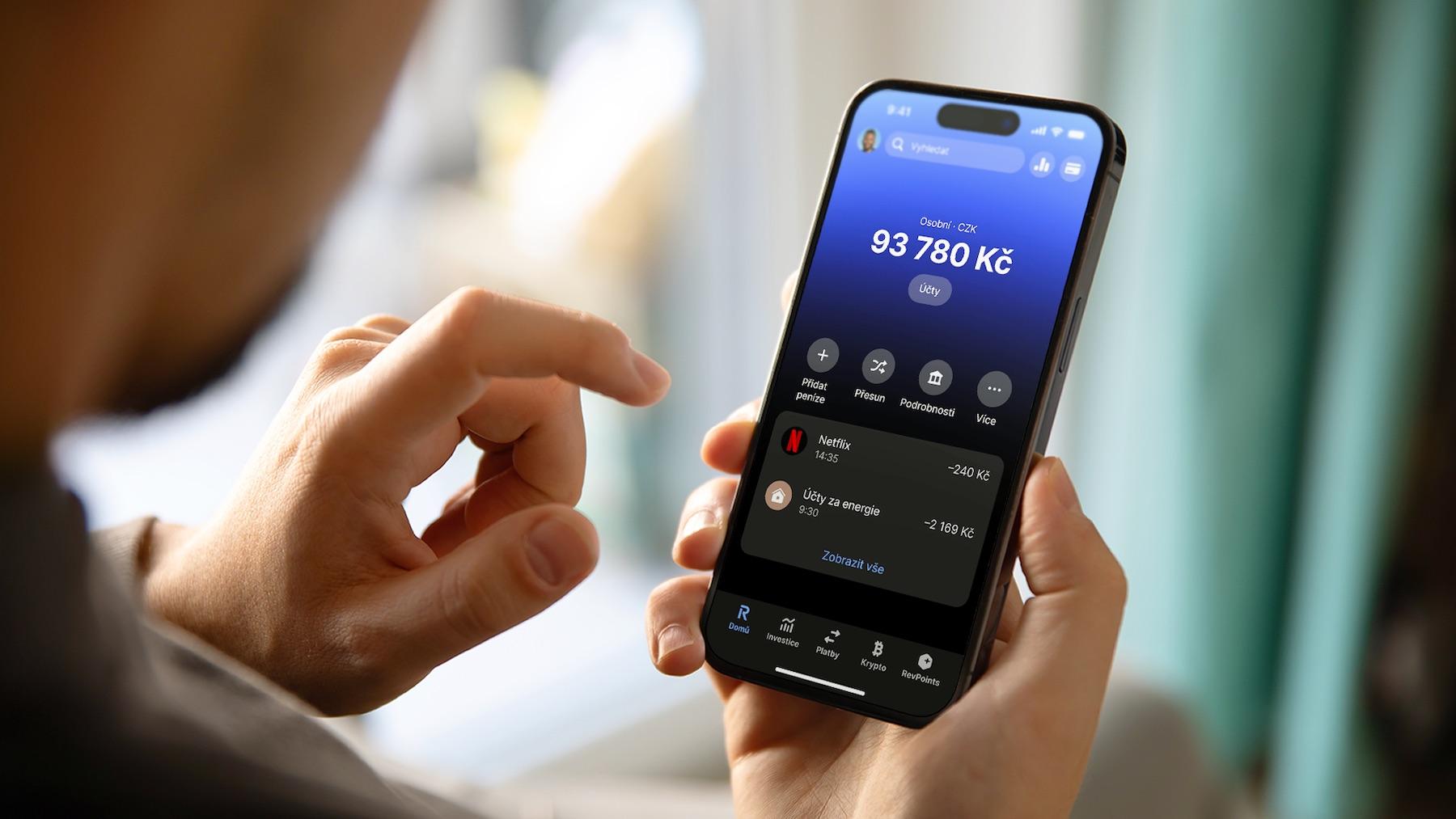 Mobilní aplikace Revolut Mobilní aplikace Revolut