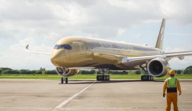 Airbus A350-1000 Airsorayama Gold. Zdroj: Starlux Airlines