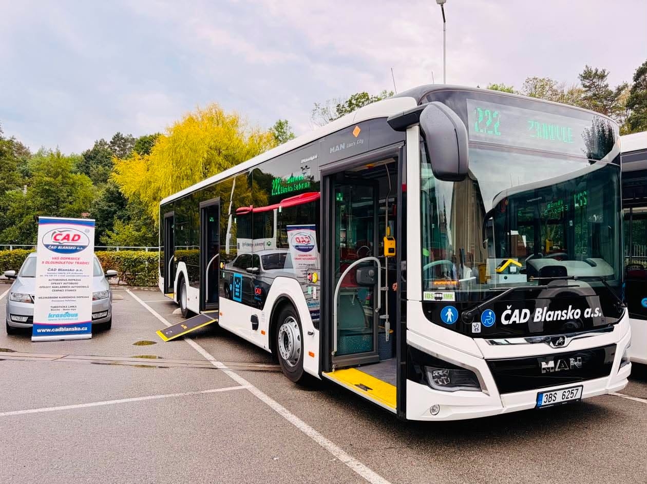 V Blansku jezdí nové autobusy MAN Lion’s City EfficientHybrid. Zdroj: Město Blansko