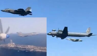 Iljuschin Il-38 belästigt USS Vinson
