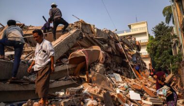 Erdbeben: Helfer müssen Rettungseinsätze in Myanmar unterbrechen