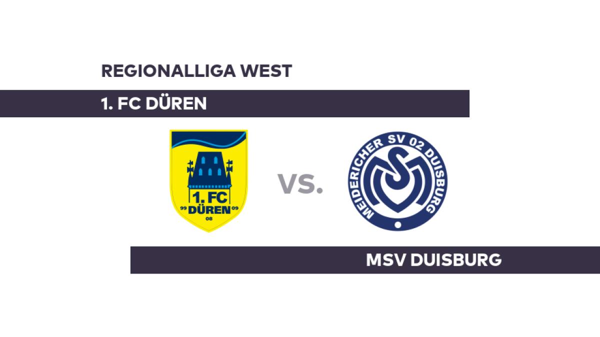 1. FC Düren - MSV Duisburg: Duisburg deklassiert Düren - Regionalliga West