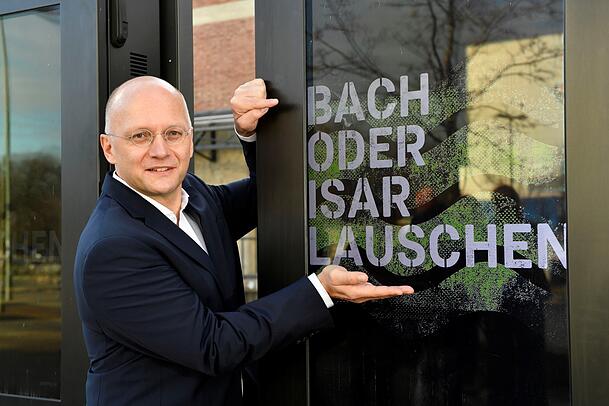 In seinem Element: Hansjörg Albrecht am Gasteig HP8.