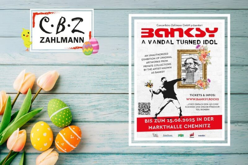 2 x 2 Tickets für die Banksy Ausstellung in Chemnitz gewinnen