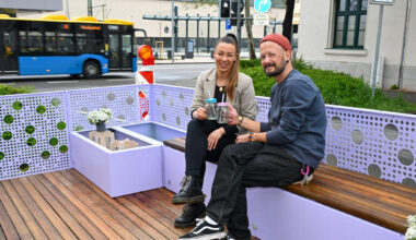 Neue Stadtmöbel entlang der Kreativachse