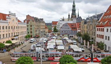 Vielfalt auf dem Sachsenmarkt in Zwickau