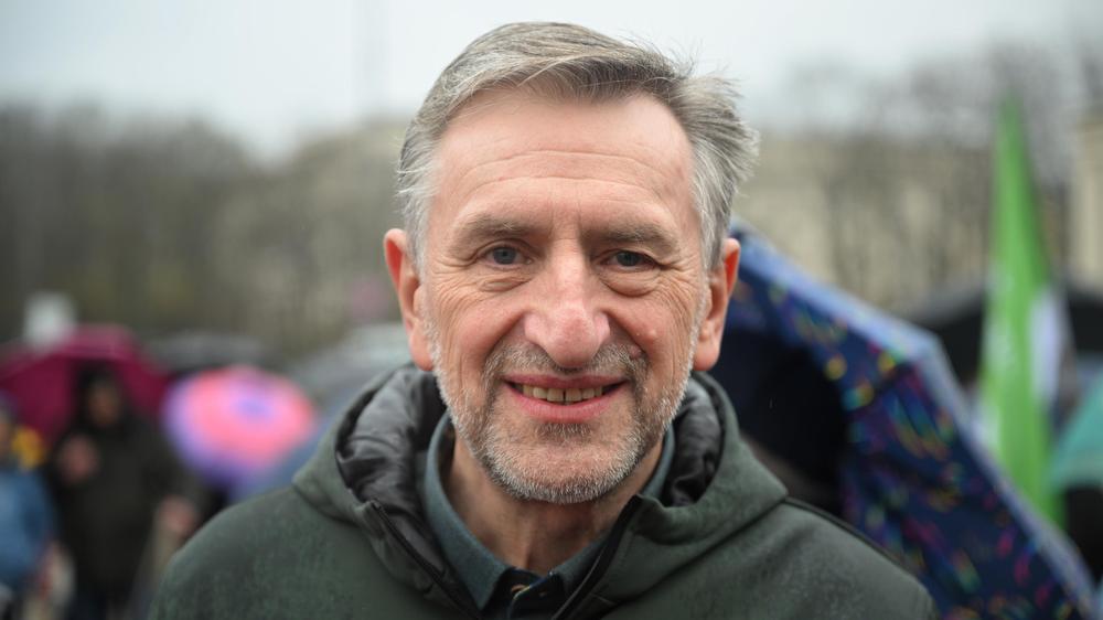Bauernfunktionär: Der Bauernfunktionär Günther Felßner bei einer Demonstration Ende März in München
