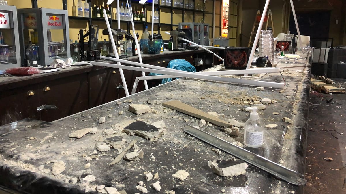 Wie es im Club nach dem Deckeneinsturz aussah