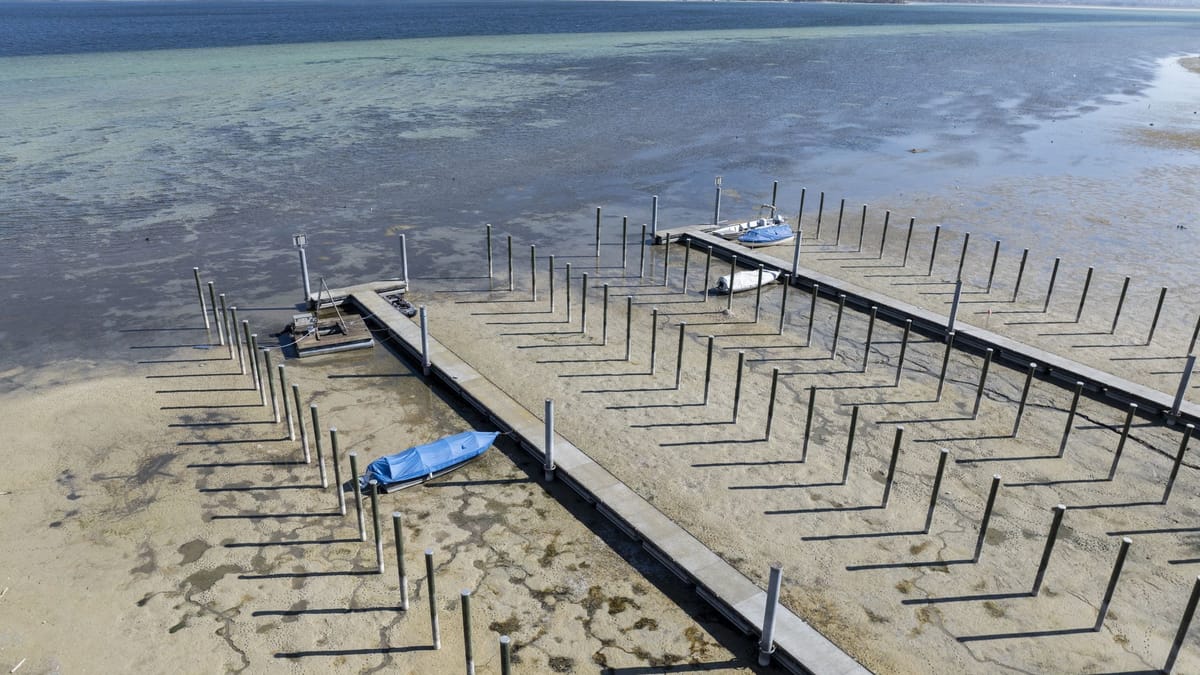Bodensee trocknet langsam aus – Kaum Niederschläge