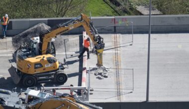 Hier sind Sie beim Abriss der A100-Brücke live dabei