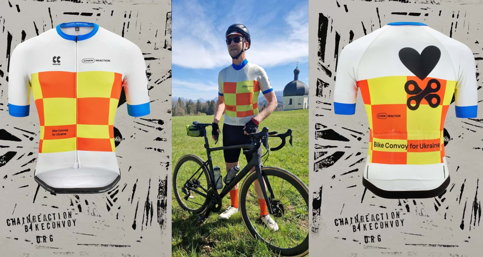 „Chainreaction Bike Convoy" fährt in die Ukraine und sammelt Spenden für Rettungswagen.
