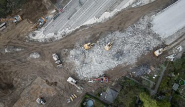 Der Abriss der Berliner Ringbahnbrücke in Bildern