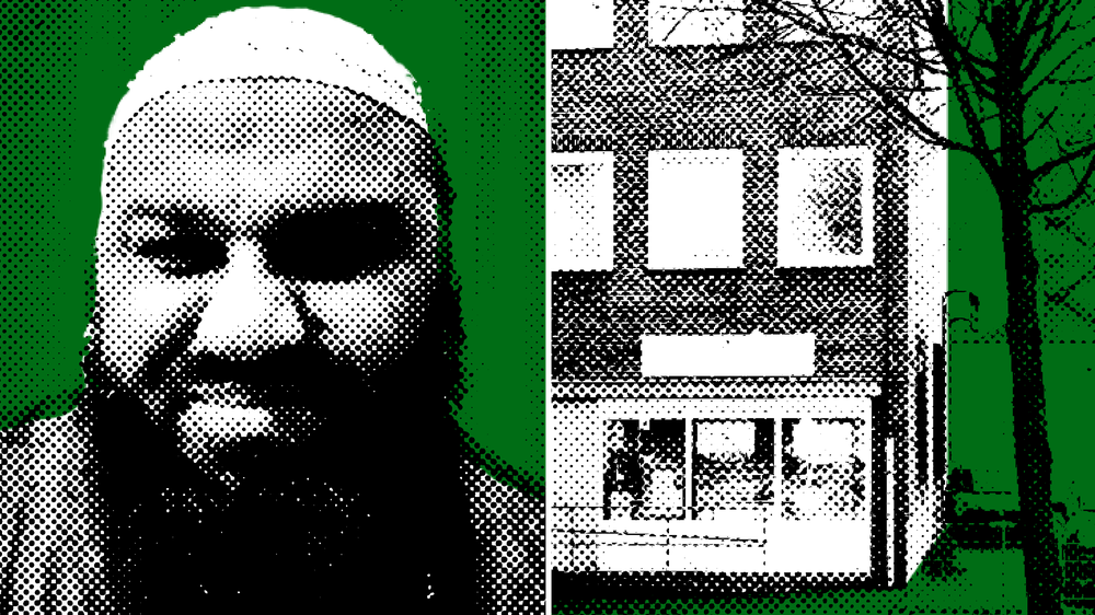 Al-Azhari-Institut in Hamburg: Der Prediger Ahmad Armih (links); Das Al-Azhari-Institut in Hamburg