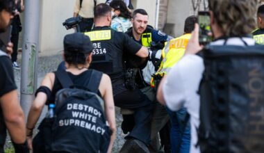 Berlin: Propalästinensische Aktivisten protestieren an Humboldt-Universität
