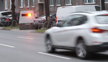 Hier wird die Geschwindigkeit kontrolliert