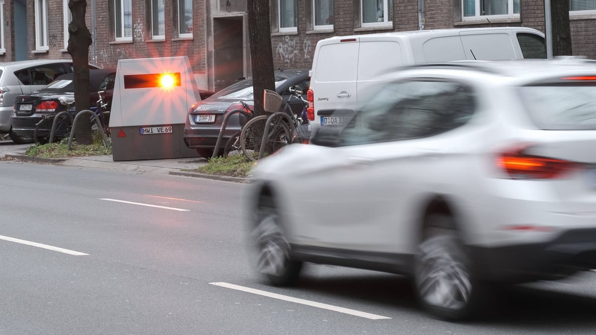 Hier wird die Geschwindigkeit kontrolliert