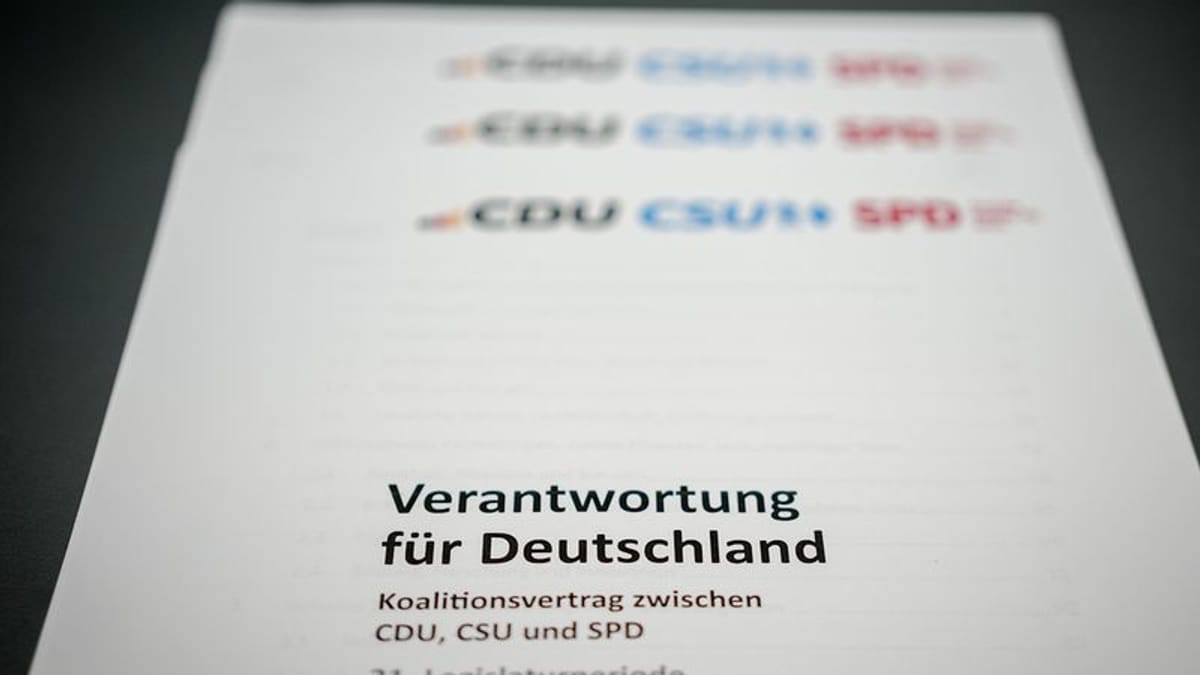 CDU-Mitglieder bewerten Koalitionsvertrag mit Note 3