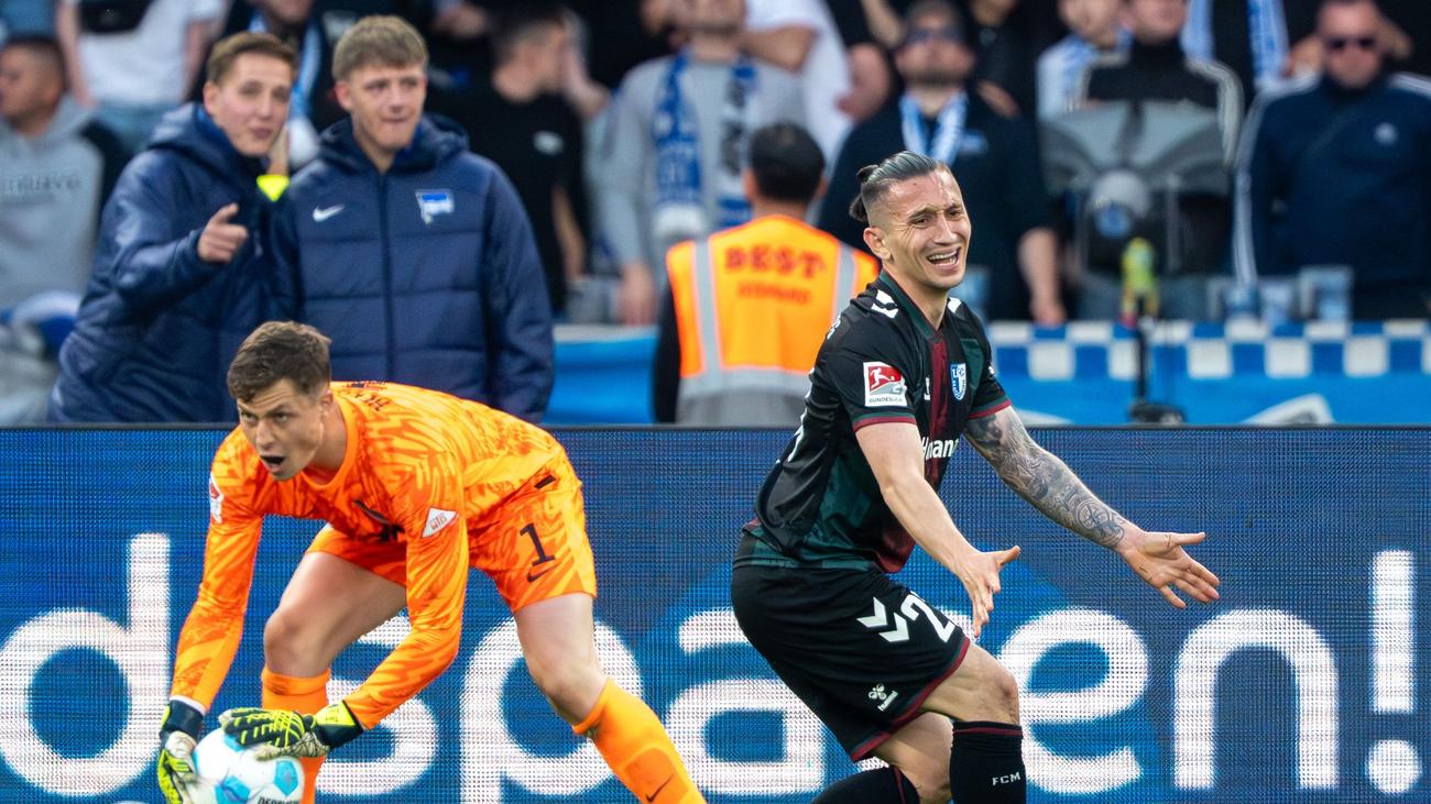 Fußball: Magdeburg lässt Punkte liegen: Nur 1:1 in Berlin
