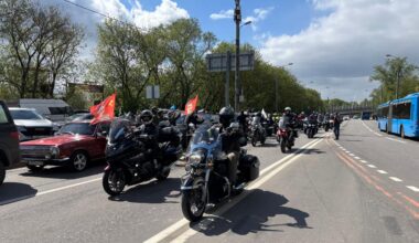Motorradclub: Russische Rockergang "Nachtwölfe" startet Fahrt nach Berlin