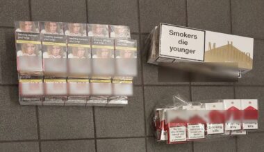 Mann mit über 4.000 illegalen Zigaretten im Zug