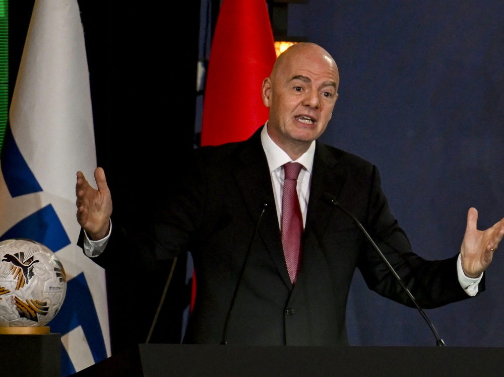 Gianni Infantino gab Auskunft über die Frauen-WM (KHALED DESOUKI)