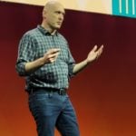 Greg Kroah-Hartman bei der Keynote in London. Quelle: Linux-Magazin