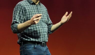 Greg Kroah-Hartman bei der Keynote in London. Quelle: Linux-Magazin
