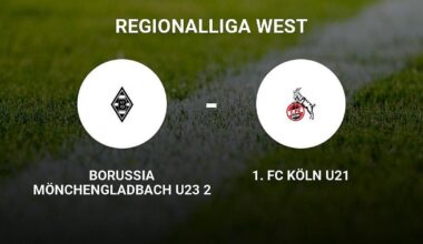 1. FC Köln U21 im Match gegen Borussia Mönchengladbach U23 um Längen besser